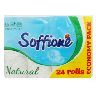 Туалетная бумага Soffione Natural 3-слойная 24шт/уп - Фото