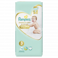 Подгузники-трусики Pampers Premium Care Midi 3 р 6-11кг 48шт - Фото