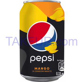 Напиток безалкогольный Pepsi Mango сильногазированный 0.33л - Фото