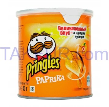 Чипсы Pringles Паприка картофельные 40г - Фото