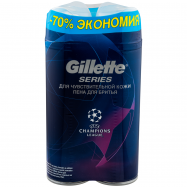 Пена для бритья Gillette TGS Sensitive с алоэ 2шт*250мл - Фото