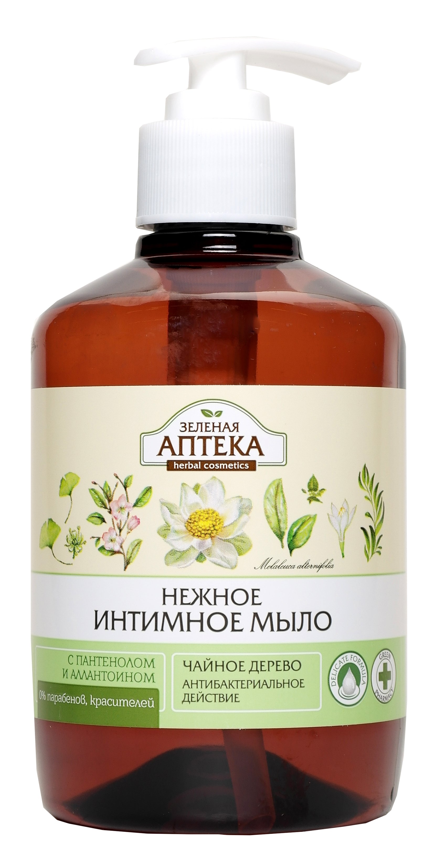 Мыло интимное Зеленая Аптека Чайное дерево 370мл купить онлайн с ...