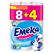 Полотенца бумажные Emeka White 8+4 рул - Фото