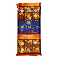 Шоколад Millennium Fruits&Nuts мол минд/орех/кур/изюм 80г - Фото