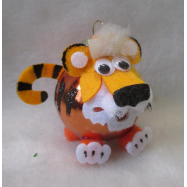 Шар Символ года стеклянный разноцветный 40мм шт - Фото