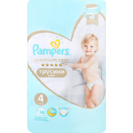 Подгузники-трусики Pampers Premium Care 4 д/дет 9-15кг 58шт - Фото