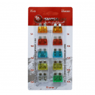 Набор автомобильний предохранителей 5-30А стандарт (10 шт) - Фото