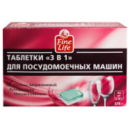Таблетки для посудомоечных машин Fine Life 3в1 32*18г/уп - Фото