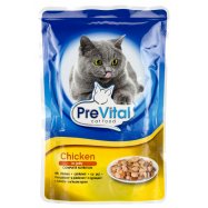 Корм PreVital с мясом кур консерв д/взр кошек полнорац 100г - Фото