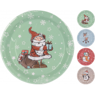 NY ТАРІЛКИ ПАПЕР. 8 ШТ : РІЗНОКОЛ. - Фото