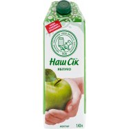 Нектар яблочный Наш Сок 1.43л - Фото