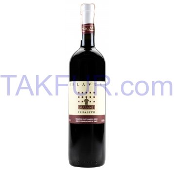 Вино Marani Телавури красное полусладкое 11,5% 0,75л - Фото