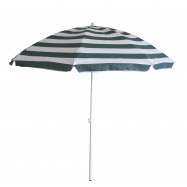 Зонт пляжный Aro зелено-белый 180см - Фото