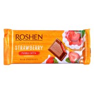 Шоколад Roshen молочный вкус Клубничная панна котта 90г - Фото