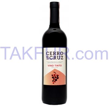 Вино Cerro de la Cruz Тинто столовое сухое красное 11% 0,75л - Фото