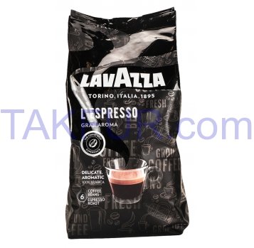 Кофе Lavazza L’Espresso натуральный жареный в зернах 1000г - Фото