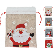 МІШОК Д/ПОДАРУНКІВ 26СМ В АС - Фото