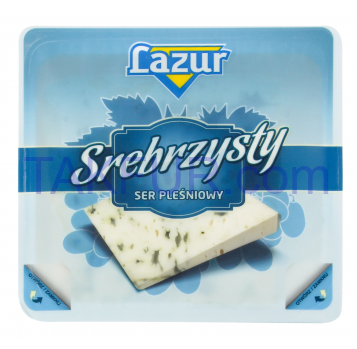 Сыр Lazur Srebrzysty с плесенью 50% 100г - Фото