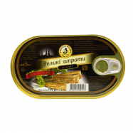 Шпроты Brīvais Vilnis большие в масле 190г - Фото