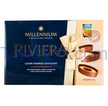 Конфеты Millennium Rviera шоколадные ассорти 250г - Фото