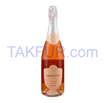 Вино Provetto Spumante Rosato Secco розовое сух 10.5% 0.75л - Фото