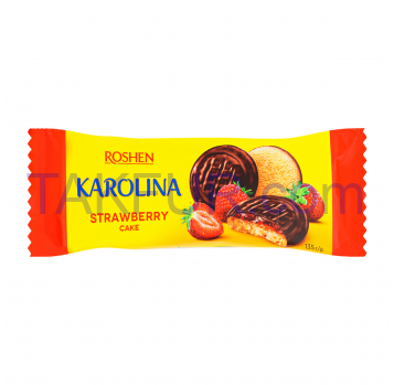 Печенье Roshen Karolina Strawberry с желейной начинкой 135г - Фото