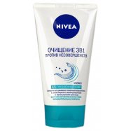 Сред д/очис Nivea 3в1 пр/недос кож 150мл - Фото