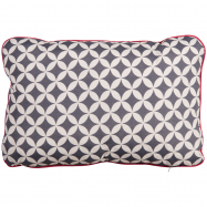 Подушка длинная серо-белая - Фото