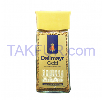 Кофе Dallmayr Gold натуральный растворимый сублимирован 100г - Фото