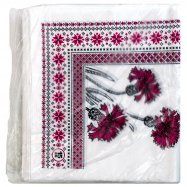 Пакет Вышиванка типа майка белого цвета 32*55см 50шт - Фото