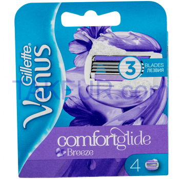 Сменные кассеты для бритья Gillette Venus Breeze 4шт - Фото