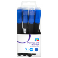 Маркеры Aro перманентные синие 12шт/уп - Фото