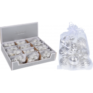 НАБІР ПРИКРАС 5СМ 10 ШТ СРІБ - Фото