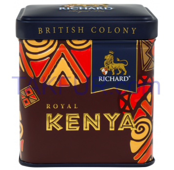 Чай Richard Royal Kenya черный кенийский байховый лист 50г - Фото