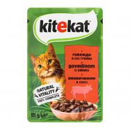 KITEKAT Д/КОТІВ ЯЛОВИЧИНА 85Г - Фото