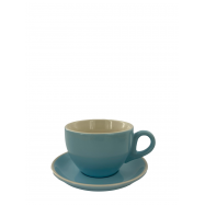 RIOBA ЧАШКА З/БЛЮДЦЕМ 290МЛ : БЛАКИТ - Фото