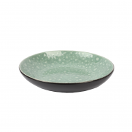 Тарелка с высоким бортом 22 см лазурный - Фото