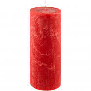 PRAGNIS СВІЧКА РУСТІК ЦИЛ. ( 8,5 Х 20, 110 ГОД ) : ЧЕРВОНИЙ - Фото