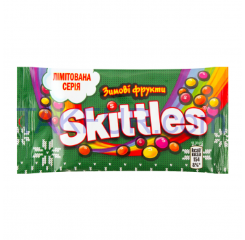 Драже Skittles Зимние фрукты жевательные 38г - Фото