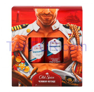 Набор Old Spice Whitewater дезодорант+гель для душа 1шт - Фото