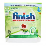 Средство для мытья посуды Finish Powerball 0% в табл 40шт - Фото