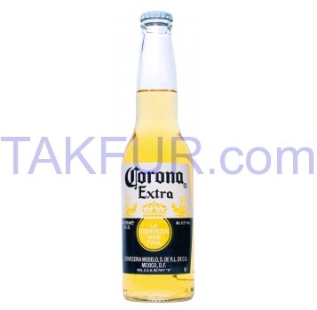 Пиво Corona Extra светлое пастеризованное 4,5% 355мл - Фото
