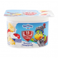 РАСТІШКА ЙОГУРТ 2% 110Г : БАНАН-ЯБЛУКО - Фото