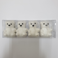 ПІДВІСКА ВЕДМЕДИК 7*5 СМ, 4 ШТ - Фото