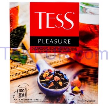 Чай Tess Pleasure индийский черный байховый 1,5г*100шт 150г - Фото