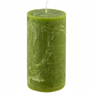 PRAGNIS СВІЧКА РУСТІК ЦИЛ. (7 Х 13 СМ) : ТЕМНО-ЗЕЛЕНИЙ - Фото