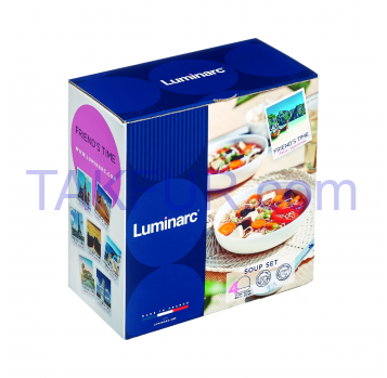 Набор блюд Luminarc Friends Time White, 4х17 см - Фото