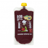 Пюре Bob Snail Банан-черника фруктово-ягодное 400г - Фото