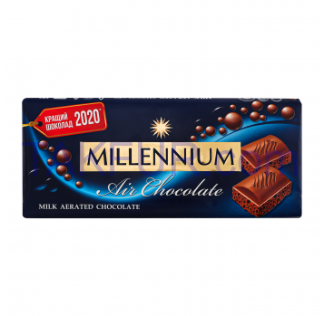 Шоколад Millennium молочный пористый 85г - Фото