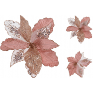 ПІДВІСКА  КВІТКА РОЖЕВ НА ПРИЩЕПЦІ - Фото